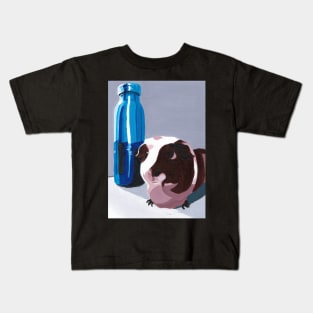 Guinea Pig and Water Bottle Kids T-Shirt